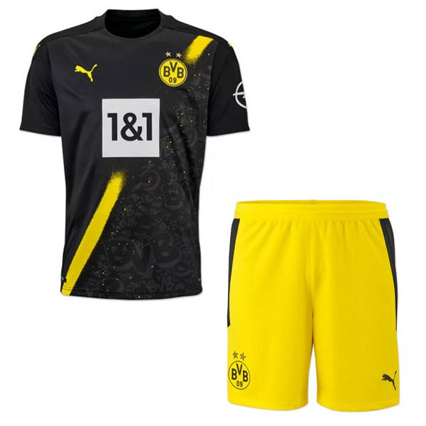 Camiseta Borussia Dortmund Segunda Equipación Niños 2020-2021 Negro